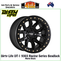 DT-1 9303 Racing Series Beadlock 17x9 38N 5x139.7 CB108 - Matte Black
