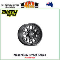 Matte Black Mesa 9306 Street Series 17x9 0P 6x139.7 CB106