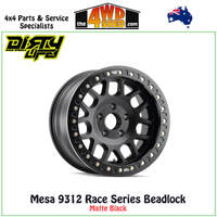 Matte Black Mesa 9312 Race Series Beadlock 16x8.5 0P 5x150 CB110.1