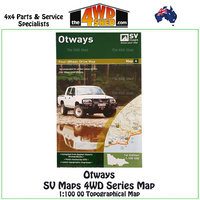 Otways SV Maps 4WD Series Map 1:100 00 Topographical Map