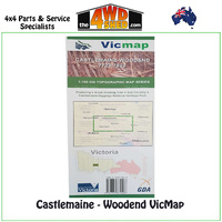 Castlemaine - Woodend VicMap 1:100 000 Topographic Map Series 7723-7823