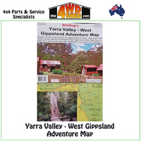 Yarra Valley West Gippsland Adventure Map 1:100 000