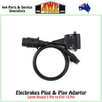 Adapter Large Round 7 to Flat 12 Socket