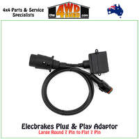 Adapter Large Round 7 to Flat 7 Socket