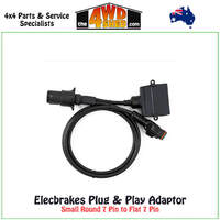 Adapter Small Round 7 to Flat 7 Socket