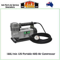 180L/min 12V Portable 4WD Air Compressor