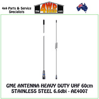 GME Antenna Heavy Duty UHF 60cm Stainless Steel 6.6 dBi