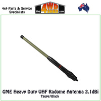 GME UHF Heavy Duty Radome Antenna 2.1dBi Taupe / Black
