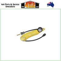 Dr Air™ 6m Coiled PVC Air Hose with Gauge 