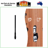 Zetifi UHF CB & Cellular 4G/5G Combo Smart Antenna - 780mm Matte Black