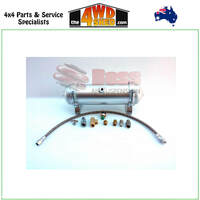 Aluminium Air Tank 1 Gallon 3 Port 3 Litre - Complete with Fittings