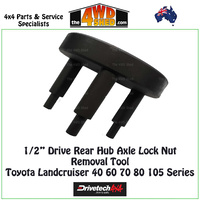 Rear Hub Axle Lock Nut Removal Tool - Toyota Landcruiser