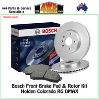 Front Disc Brake Pad & Rotor Kit Holden Colorado RG DMAX MUX 300mm diameter