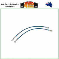 Front Extended Braided Brake Lines Nissan Navara D23 NP300 3-4 Inch