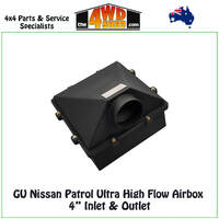 GU Nissan Patrol Ultra High Flow Airbox 4" Inlet & Outlet