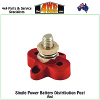 M6 Single Power Battery Post Red