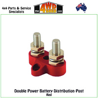 M8 Double Power Battery Post Red