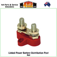 M8 Dual Linked Power Battery Post Red