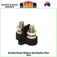 M8 - M10 Dual Divided Power Battery Post Black