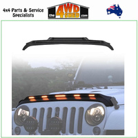 Bonnet Protector with LED Lights Jeep Wrangler JK 4D 2007-2018 