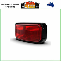 LED Clearance Light Red 10-30V Coloured Lense 74x38x22mm Surface Mount IP67