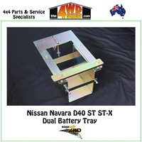 Dual Battery Tray Nissan Navara D40 ST ST-X 
