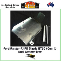 Dual Battery Tray Ford Ranger PJ PK Mazda BT50 (Gen 1)