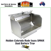 Dual Battery Tray Holden Colorado Rodeo DMAX Tub Mount