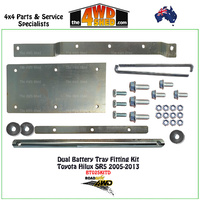 Dual Battery Tray Fitting Kit Only Toyota Hilux SR5 