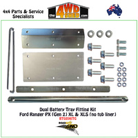 Dual Battery Tray Fitting Kit Only Ford Ranger PX (Gen 2)