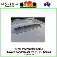 Steel Intercooler Grille Toyota Landcruiser 76 78 79 Series Pre 2016 V8