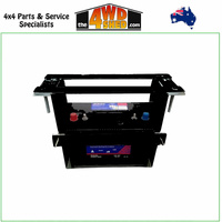 Dual Battery Tray Multi Fit Universal Type Under Tray - Black