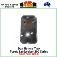Dual Battery Tray Toyota Landcruiser 200 Series Facelift Models 2016-On
