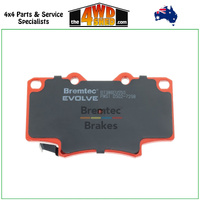 Bremtec Evolve Hybrid-Carbon High Performance Front Brake Pads Toyota Landcruiser 80 Series