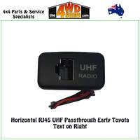 Horizontal RJ45 UHF Passthrough Toyota Hilux FJ Cruiser Fortuner 100 Landcruiser 120 Series Prado - Text on Right