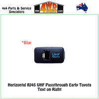 Horizontal RJ45 UHF Passthrough Early Toyota - Blue Text on Right