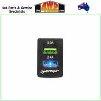 Dual USB Charger Outlet 12V 3 & 2.4a suit the Ford CBFASCIA Panel
