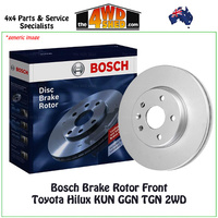 Bosch Brake Rotor Toyota Hilux KUN GGN TGN 2WD Front