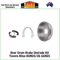 Rear Drum Brake Upgrade Kit Toyota Hilux KUN25 KUN26 GGN25