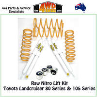 Raw Nitro Lift Kit Toyota Landcruiser 80 Series 09/1991-1998 & 105 Series 1998-2006