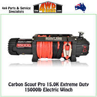 Carbon Scout Pro 15.0K Extreme Duty 15000lb Electric Winch 