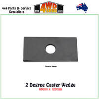 2 Degree Caster Wedge 60mm x 120mm