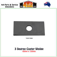 3 Degree Caster Wedge 60mm x 120mm