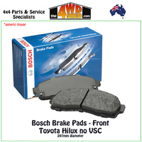 Bosch Brake Pads Toyota Hilux KUN26 GGN25 Front