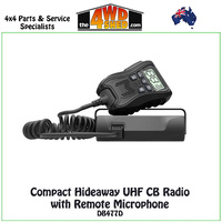 Compact Hideaway UHF CB Radio with Remote Microphone