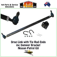 Drag Link with Tie Rod Ends - Nissan Patrol GU