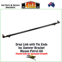 Drag Link with Tie Rod Ends - Nissan Patrol GU