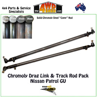 Chromoly Steel Drag Link & Track Rod Pack Nissan Patrol GU