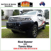 Rival Bumper Bull Bar Toyota Hilux GUN126 Revo N80 2015-6/2018