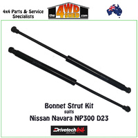 Bonnet Strut Kit Nissan Navara NP300 D23